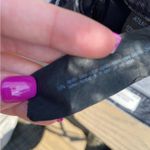 ZARA  dark wash grey black size 2 26 mom jeans high waisted Photo 6