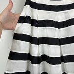White House | Black Market Midi Skirt Women 4 White Black Striped Pleated Full NWT Photo 4