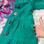 Judith March Whimsical vibrant green  coat Measure Like Small Satin lined Boho Photo 11