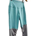 Alo Yoga  High Waist Goddess Legging Turquoise/‎ Grey Heather Balletcore Size XS Photo 2