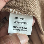 ANRABESS | Tan Crossover Wide Leg Joggers Sz M Size M Photo 8