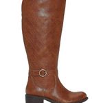 st. john's bay Women’s Deer Stacked Heel Riding Boots Cognac (Memory Foam) Photo 5
