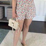 Old Navy White Floral Romper Summer Cottagecore Coastal M Photo 7