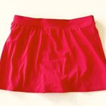 L.L.Bean Red Swim Skirt + Swim Bottom High Cut Size 12 Women’s Beach Bathing Suit Photo 1