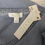 Abound  Womens Crop Top Cami Ribbed Stretch Lace Trim Blue Size M Photo 2