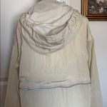 Fabletics Shimmer Hiking Jacket cream windbreaker with Pink Accents raincoat Photo 7