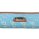 Dooney & Bourke Dooney & Bourk Vintage Blue/Tan Signature Jacquard Canvas & Leather Coin Purse Photo 5