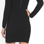 Torn By Ronny Kobo Torn‎ by Ronny Kobo Black Body Con Mini Dress Chevron Knit Size Medium Photo 0