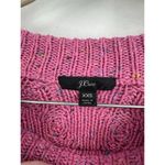 J. Crew Cable Knit Sweater Women XXS Pink Crew Neck Colorful Speckled Preppy Photo 4