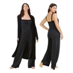 Summersalt  24/7 lounge navy black jumpsuit Medium Photo 1