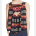 Free People  Vintage Stripe Swing Tank Top Southwest
Embroidered Boho Crop Photo 2