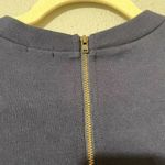 J.Crew  Womens Blue Crewneck Long Sleeve Fringe Hem Pullover Sweatshirt Size XS Photo 2