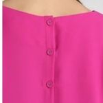 Banana Republic  Dark Pink Boat Neck Long Sleeve Button Back Mini Dress 2‎ - NWT Photo 12