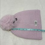 UGG  Chunky Crystal Pink Knit Beanie with Pom-Pom O/S Photo 8