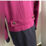 Brooks Brothers Ladies  346 Wool car coat two tone color blocked dress coat 12 Photo 7