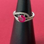 Bomb Party RBP2270 “Desert Sunset Bringback!” Quartz on Rhodium Size 7 Ring NWT Photo 0