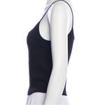 ALC Frank A.L.C Square Neckline Knit Black Tank Top Crop Shirt Photo 1