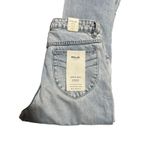 NWT Rolla’s High Rise Straight Jeans Light Wash Distressed Size 32/AU 14 Blue Photo 4