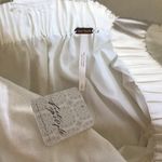 Free People  Dress Small White Back Strap A Line Half Sleeve Elastic Midi NWT Photo 2