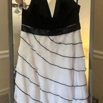 Betsy and Adam Women's Dress, Size Small White & Black Photo 2