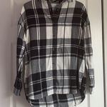 Old Navy • Black & White Plaid Flannel • Size XS Photo 3
