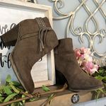 Altar'd State Booties Brown Faux Suede Side Zip Ankle Boots Womens 7.5 Photo 0