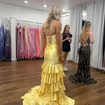 Sherri Hill Yellow Prom Gown Photo 4