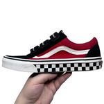 Vans Off the Wall Men's 7/Women's 8.5 Red Black Checkered Suede Sneakers Unisex Photo 13