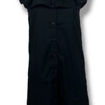 Who What Wear ‎ Womens' Small Black Ruffled Dress Button Front Photo 0