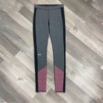 Under Armour Womens Favorite Graphic Leggings Gray Pink XS 1300180 Photo 3