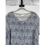 Rachel Zoe 100% Linen Boxy Floral Short Sleeve T Shirt Size 1X Plus Coastal Photo 3