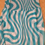 Venus New Women’s Lightweight Swimsuit Cover Up Blue White Size Xs Photo 3