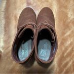 Toms  Desert Suede Wedge Lace Up Shoes size 9.5 rust orange brown color Photo 7