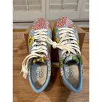 Tory Burch Howell Court Floral Printed Sneaker Smooth Leather Sz. 6.5 NWOB Retro Photo 9