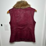 Montanaco faux fur vest metallic rust/plum/purple sz S Photo 7
