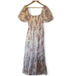 Love Shack Fancy GAP x  puff sleeve floral maxi dress with pockets Size Medium Photo 4