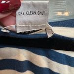 barney's new york Barney’s New York Teal & White Stripe Midi Dress Stretchy Coastal Size Large L Photo 7