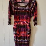 ABS Allen Schwartz ABS Tie Dye Belted Dress Size Small Photo 0