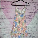 Forever 21  PATCHWORK FLORAL RUFFLE CROSS BACK TIERED BABYDOLL DRESS SMALL Photo 1