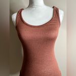 Chloe K  size small brown sparkle knit tank Photo 2
