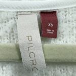 Pilcro Anthropologie  Teddy V-Neck Slouchy Pullover Tunic‎ Sweater Ivory Size XS Photo 2