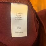 Maurice's  Pencil Skirt Large Burgundy Mini Stretch Fitted Classic Pull on Photo 4