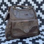 Derek Lam Vintage Women's Brown Leather Casual Bookbag Shoulder Bag Photo 0