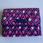 Vera Bradley  Katalina Pink Diamonds Wallet Cotton Quilted Snap Close ID Holder Photo 4