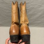 Smoky Mountain Women’s Beige Leather Western Pull on Boots Size 8 snip toe Tan Photo 4