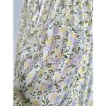 ZARA NWT  Puff Sleeve Pleated Floral Print V-Neck Top Blouse Yellow Womens Medium Photo 3