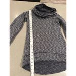 Athleta  XXS Gray Space Dye Cowl Neck Thumbhole Long Sleeve‎ Top Tunic Photo 3