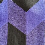 St. John Vintage by Marie Gray Black/Purple Knit Long Sleeve Dress Photo 7