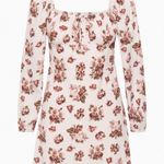 Aritzia Sunday Best Delilah Longsleeve Dress Pink Floral Photo 4