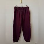 ANINE BING  Karter Jogger Sweatpants in Dark Burgundy Size Medium Photo 3